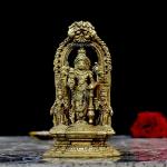 Vintage Gulley Brass Vishnu Idol for Pooja Home Decorative