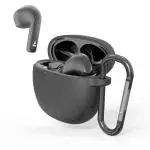 Badshah Earphone Case Cover Compatible with Boat Airdopes Atom 81, Soft Silicone Skin Case Cover Shock-Absorbing Protective Case with Keychain [Front LED Visible]- Black EARPHONE/BLUETOOTH/AIRPODS- *NOT INCLUDED* ONLY CASE COVER IS AVAILABLE IN BOX