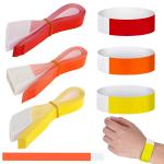Hasthip 300 Pack Paper Wristbands Neon Wrist Bands For Events Variety Neon Wrist Bands Lightweight Concert Wristbands Colored Waterproof Hand Bands For Party(100*Red+100*Orange+100*Yelllow)