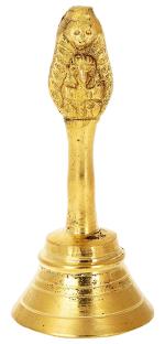 Kesar Zems Golden Brass Mandir Bell
