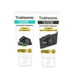 Truthsome Oil Control Face Wash and Scrub - for Oily Skin - 100 ml+ 100 ml - For Men/Women, With Activated Charcoal and Moisturizing Scrub, No Sulphates, Silicones, Parabens and Phthalates, Pack of 2