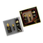 Al-Nuaim Open Black Gift Set | 1 Perfumed Spray - 200ml | 1 Eau De Perfume - 100ml | 1 Attar Roll on - 6ml | Gift Set For Men