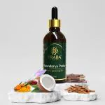 PRABA AYURVEDHA Soundarya Praba Skin Lightening Oil for Face, Herbal Saffron Oil, Ayurvedic almond oil for face | Face Oil for Glowing Skin | Kumkumadi Oil | Tan Removal | Anti-Wrinkle Oil - 50 ml