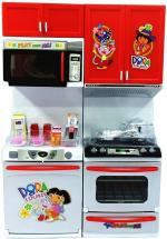 BHARJA Aashu Plastic Enterprise Dora Modan Kitchen Set Play (3 years, Pack Of 1)
