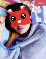 JUZZII Cute Cartoon Velvet Sleeping Eye Shade Mask for Men Women Girls Boys Kids - Model No.77