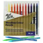 Mont Marte Woodless Watercolour Pencils 24pc