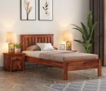LAXMI NATURE WOOD Solid Sheesham Wood Single Bed Furniture for Bedroom Wooden Cot for Home