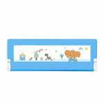 Safe-o-kid Bed Rail Guard (4 Ft/ 48 Inches/122 Cms / X 2.5Ft/ 30 Inches/76Cms) For Baby Fit-All, Adjustable/ Portable, One-Hand Operate, Foldable Falling Protector Bed Rails For Kids, Blue Pack of 1