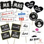 Party Propz Pre-Wedding Photobooth Props -18 Pcs