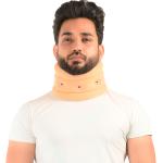 K Squarians Cervical Collar Support, Neck Support Collar Spine Pain Relief For Men & Women, Beige, Medium Fits 3.5 - 4.0 Inches