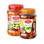 Ram Bandhu-Mixed Pickle 1Kg, Sweet Mango Pickle 1Kg | Achar | Lonche, Pack Of 2 (1Kg x 2) 2Kg