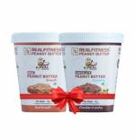 REALFITNESS Real Peanut Butter 25g Protein Cholesterol Free (Real Smooth & Choco Crunchy, 1 KG)