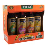 Mini Thunder Blaster Holi Color Powder Pack of 4 (Yellow, Pink, Orange, Green, 800 g)