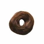 GROWTH 100% Human Hair Messy Bun Scrunchie For Girls And Women- (Pack of 1, Natural Brown)
