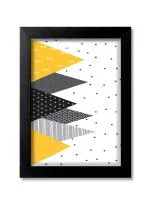 Blue Nexus abstract Wall Poster with Wall Frame Room Art Painting Collection A4 size 10x13