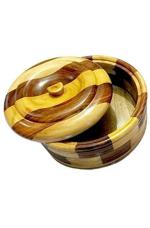 RAMYAMART Brown Wood Striped Casserole