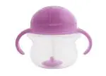 Munchkin 7oz Any Angle Weighted Straw Trainer Cup -Purple