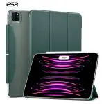 ESR Front & Back Case for iPad Pro 12.9 inch Case, Ascend Trifold Series, (2022/2021, 6th/5th Gen), with Clasp (Forest Green, Hard Case)