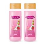 Camay Crme And Strawberry Shower Gel, 500 Ml (Pack Of 2)