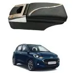Oshotto PU Leather AR-02 Car Armrest Console Box Compatible with Hyundai Grand i10 Nios - Black