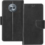 Frazil Faux Leather Case Flip Cover for Motorola Moto X4 with Foldable Stand & Cards Slots - Black