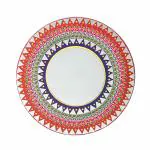 SATYAM KRAFT 10 x 10 Inch lippan Art and Mirror Work Wall Hanging with Hook for Wall Decor, Home, Bedroom, Living Room Decoration (25 cm, Pack of 1) (Design 4)