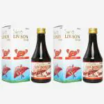 SONA HEALTH CARE Liv-son syrup for liver and detox 200 ml(Pack of 2) (Pack of 2)