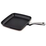 Prestige Die Cast Plus Alumunium Square Grill Pan, 24 cm, Black