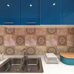 Indian Royals Multi Golden Square Marbel Tile Design Kitchen Sticker Wallpaper( 1000 CM X 60 CM )