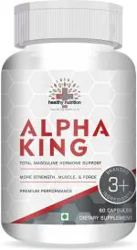 Healthy Nutrition -Just for the Health of it Alpha King Total Hormone Vegan for Strength - 60 capsules (pack of 2)