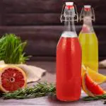 Brezzycloud Glass Water Bottle with Leak-Proof Airtight Flip Top Lid, Swing Top Water Bottle with Stopper for Beverages, Oil, Vinegar, Beer (Capacity - 1000ml, Set Of 1)