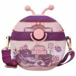 Toyshine Ladybug Beetle 450 ML Kids Water Bottle With Spill Proof Straw, Purple