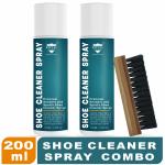 ROYAL CARE PROFESSIONAL Shoe Cleaner Foam Spray SPRAY 100 ML + SPRAY 100 ML + BRSUSH Cleaning Foam | Works on Leather, Whites, Nubuck, Golf Shoes, Basketball Shoes, Boots, Sandals