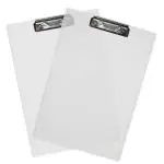 Festiko White Exam Board with Clip (Pack of 1 Pc), Exam Pads for Birthday Return Gifts for Kids, Writing Pads Clipboard with Shiny Steel Finish Clip