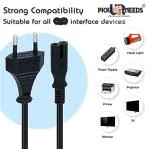 Pick Ur Needs Power Supply Cord Charging Cable 0.5m 2 Pin Plug Compatible with Laptop Adapter, Camera, Printer,Emergency Light