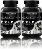 Naturewell Glutathione Skin Lightening With Vitamin E And C, 60 Capsules Each (Pack Of 2)