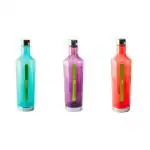 Nayasa Drink Plastic Fridge Water Bottle With Steel Cap & Steel Base- Set of 3, Multicolour