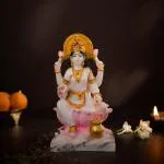 DecorTwist Goddess Laxmi| Mata Lakshmi Idol In Marble Dust