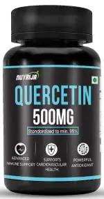 NutriJa Quercetin 500mg Capsules - Standardized to 95% | Highly Purified & Bioavailable Supplement | Natural Bio-flavonoids & Powerful Anti-Oxidants (90 Capsules