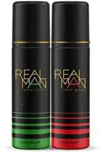 Real Man Sprit + Mood) Refreshing Fragrance Body Spray For Men 400 ml 2 Pc
