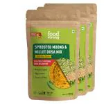 Foodstrong Sprouted Moong Dosa Mix | Chilli Chat | 150G X3