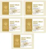 MeriBana Khadi Goat Milk Soap Organic Handmade (5 x 125 g)