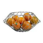 DEVASHREE STEEL Steel Fruit and Vegetable Basket for Kitchen - Fruit Basket for Dining Table - Fruit Bowl(8IN1 BASKET S)