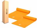 Yogwise Yoga Mat & Carry Strap for Men Women Fitness EVA 4mm Orange (Pack of 2)