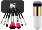 Crazy Girl White, Black Foundation Brush, Hello Kitty Makeup Brush (Pack Of 5)
