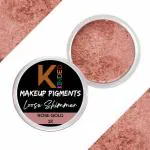 KINDED Rose Gold Powder Loose Shimmer Glitter Eyeshadow for Women, 3 g