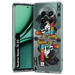Fashionury Back Cover for Realme Narzo 70 5G Designer, Printed,Transparent,Flexible, Silicon -D3118