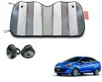 WolkomHome Silver foil Shade UV Protection Curtain Car Sunshade Film Windshield Visor Front Windshield Sunshade Cover for Ford Fiesta New