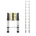 Inaithiram ATL32M105F11S Foldable Aluminium Telescopic Ladder 150kg Capacity 3.2m with 11 Steps