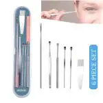 ARDAKI Ear Wax Cleaner Ear Pick With Storage Box Earwax Removal Kit Ear Cleansing Tool Set Stainless Steel Ear Curette Ear Wax Remover Tool Kit/Set | Reusable | Stainless Steel